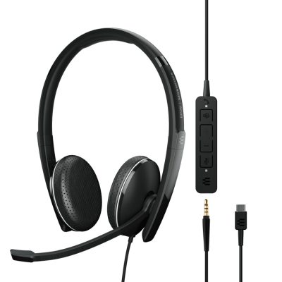 EPOS Sennheiser ADAPT 165T II 3,5mm Jaklı Usb-C Çift Taraflı Taçlı Kablolu Kulaklık